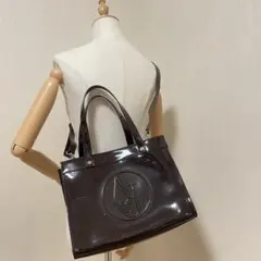 アルマーニジーンズ 2way ハンドバッグ PVC ショルダーバッグ