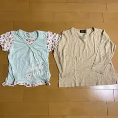 flower stage 水色 Tシャツ 110サイズ　コムサイズム　長袖