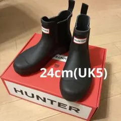 HUNTER レインブーツ チェルシーブーツ ブラックのサムネイル