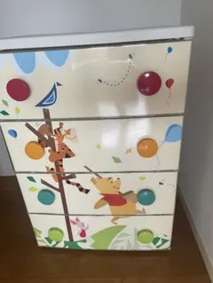 くまのプーさん キッズチェスト 4段　中古　プーさん