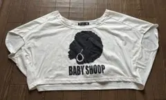 ベビーシュープ　ショート丈カットソー　白　フリーサイズのサムネイル