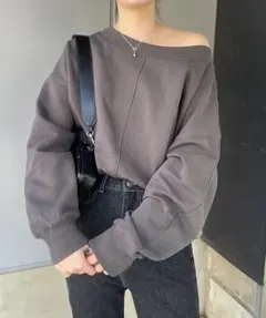 capricieux le'mage ドロストボートネックスエット　スミクロ