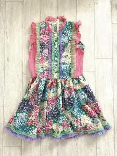 fafa マルチフラワー　ワンピース　140cm