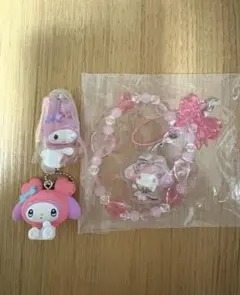 マイメロディ キーホルダー　めじるし　アクセサリー　まとめ売り　３点