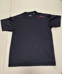 asics 黒 Tシャツ Mサイズ