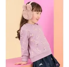 エニィファム　アニマル総柄トレーナー　120cm　うさぎ柄