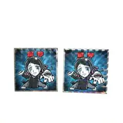 ☆匿名配送☆　鬼滅の刃　魘夢ビックリマンシール２枚　えんむ