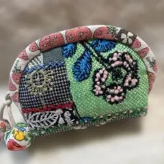 ハンドメイド★パッチワークミニポーチ　ミナペルホネン