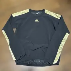 adidas AEROREADY ピステ 黒/金 長袖　140