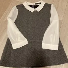 PAGEBOY 袖切り替え 長袖 グレー ニット生地のサムネイル