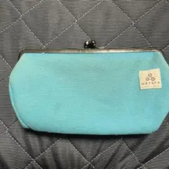 watona がま口ペンケース アクアブルー