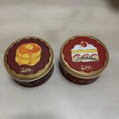 メリーチョコレート ホットケーキ缶&ショートケーキ缶 空き缶 2点セットのサムネイル