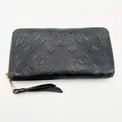ルイヴィトン　ジッピーウォレット　メンズ　アンプラント　ブラック