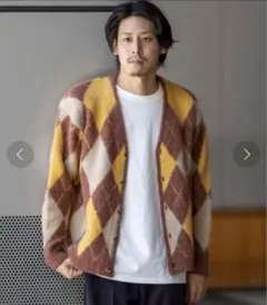 CALIFORNIA RANCH HOUSE モヘアカーディガン アーガイル柄