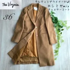 The Virgnia ザヴァージニア ノーカラー　ウールコート42,900円 セール】 ウールカシミヤビーバー ノーカラー コート （その他