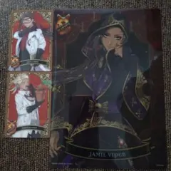 ツイステ【ジャミル・バイパー　カリム・アルアジーム】クリアポスター　メタルカード