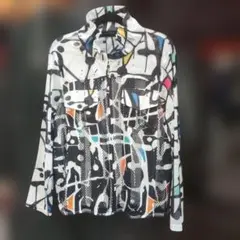 新品さらにOFF♥ペイントデザインメッシュジャケット M〜L対応9152