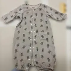 petit main クマ柄ロンパース 50〜70cm