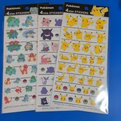 ポケモン 4サイズ ステッカーセット