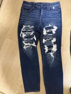 American Eagle スキニーデニム ダメージ加工 US10のサムネイル