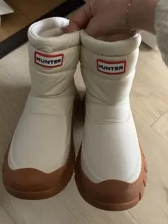 HUNTER ホワイト スノーブーツ レインブーツ