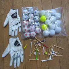✴ゴルフ用品セット グローブ ボール ティーのサムネイル