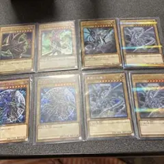 遊戯王 三幻神 青眼の白龍 真紅眼の黒竜 究極竜騎士 6枚セット 