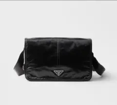 PRADA ソフトラックスレザー ショルダーバッグ ブラック 【新品未使用】