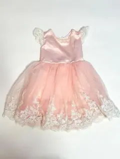 1歳ドレス ピンク フリル袖
