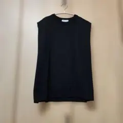 OPAQUE.CLIP ノースリーブ ニット 黒 サイズ36のサムネイル