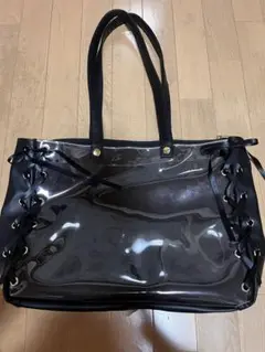 痛バッグ 痛バ 黒 リボン
