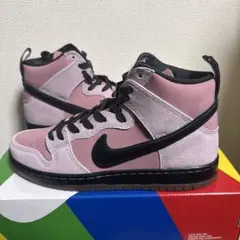 NIKE SB ハイカットスニーカー ピンク/ブラック 新品