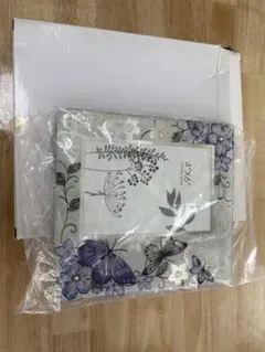フォトフレーム 4インチ×6インチ 花と蝶のデザイン