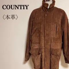 COUNTRY 本革スエードジャケット L ブラウン 90s オーバーサイズ