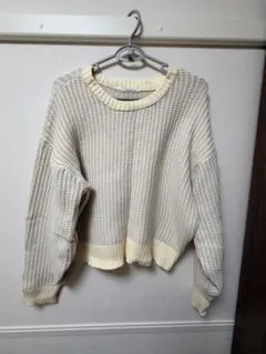 ELENCARE DUE ワッフルニット アイボリー