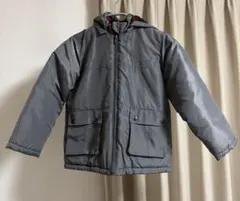 BEBE 中綿入り裏フリースジャケット　グレー サイズ130cm フード付き