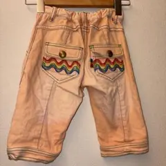 バックアレイ虹色ステッチパンツ100