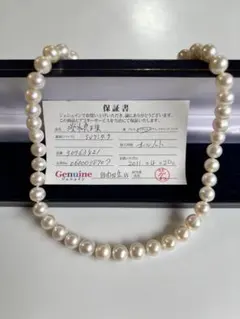 K18/テリ強】本真珠 パールネックレス ホワイト 3.0-3.5mm 美品 - メルカリ