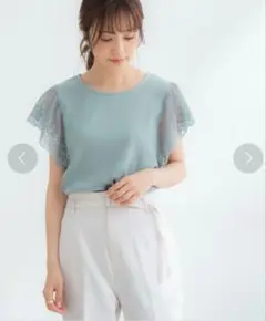Honeys 袖チュール刺繍トップスのサムネイル