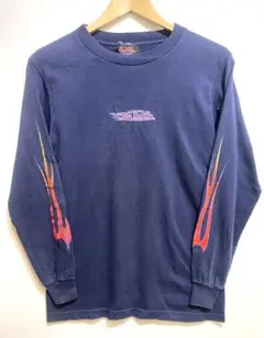 VON DUTCH 袖フレイムプリント 長袖 Tシャツ ロンT ピンストライプのサムネイル