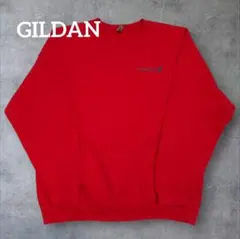 GILDAN レギュラー スウェット 企業系 US古着 XL レッド