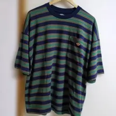 DANTON ボーダー ポケット Tシャツ