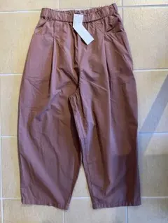 ブリスバンチ コットンツイルL字ポケットバルーンパンツRED BROWN