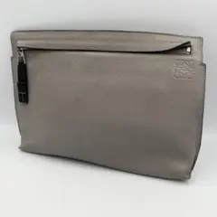 【希少カラー】LOEVE クラッチバッグ　アナグラム刻印　ツートンカラー