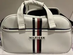 TOMMY HILFIGER ホワイト ストライプ ゴルフバッグ