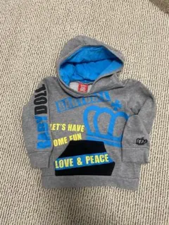 BABY DOLL フード付きトレーナー 90cm グレー