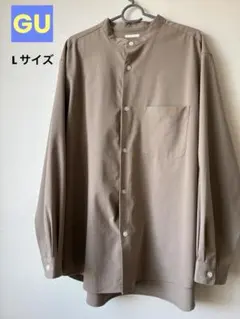 GU ジーユー　長袖シャツ　ブラウン　L