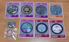 マンホールカード 7枚セット 綾川町缶バッジ付