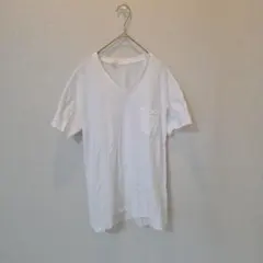【美品】N.HOOLYWOOD エヌハリウッドVネックポケットTシャツ 白 40のサムネイル