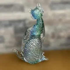 ベネチア ムラーノ ヴェネチアンガラス 置物 Murano 猫 ネコ - メルカリ
